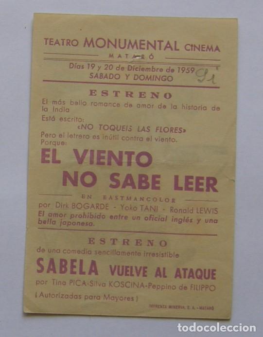 Cine: PROGRAMA DE CINE SABELA VUELVE AL ATAQUE - Foto 2