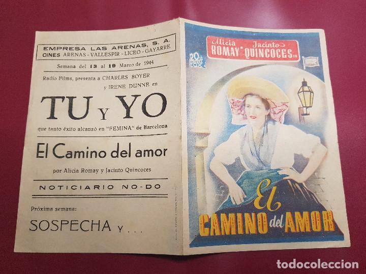 Cine: PROGRAMA DE MANO - EL CAMINO DEL AMOR - PUBLICIDAD - Foto 1