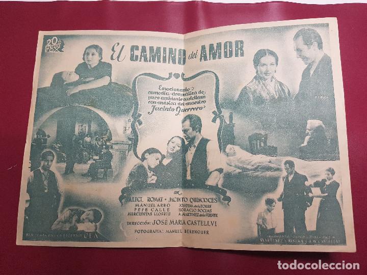 Cine: PROGRAMA DE MANO - EL CAMINO DEL AMOR - PUBLICIDAD - Foto 2