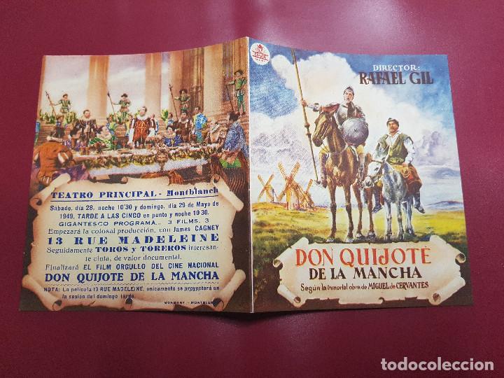 Cine: PROGRAMA DE MANO - DON QUIJOTE DE LA MANCHA - PUBLICIDAD - Foto 1