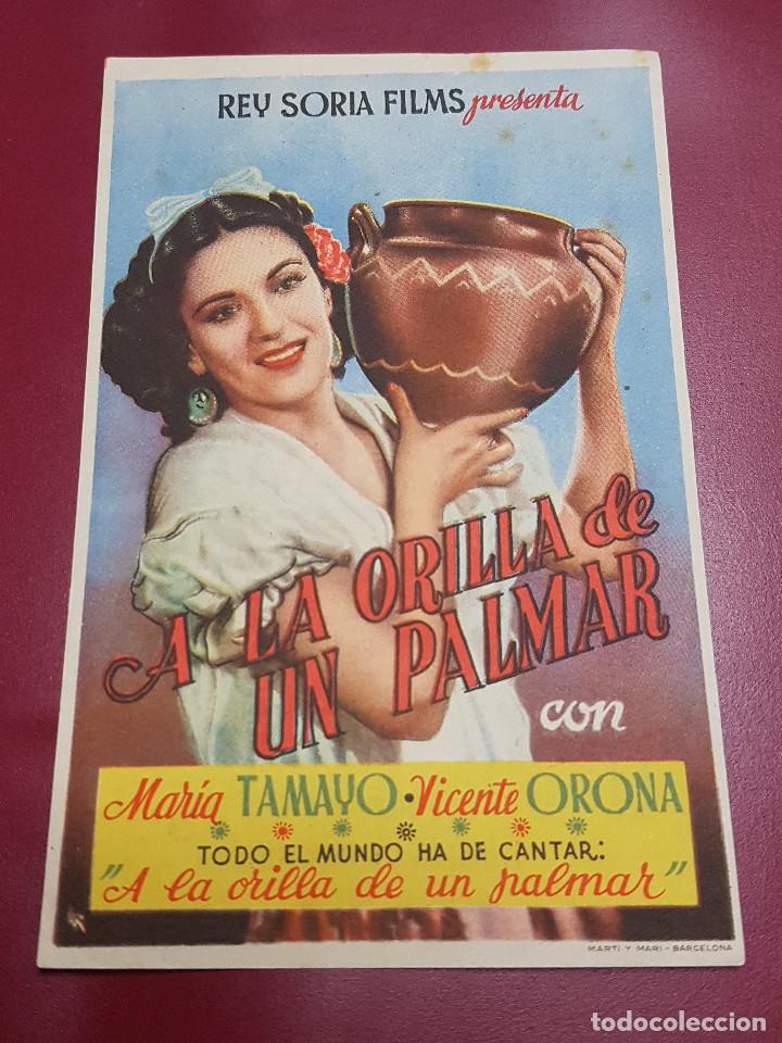 Cine: PROGRAMA DE MANO - A LA ORILLA DE UN PALMAR - PUBLICIDAD - Foto 1