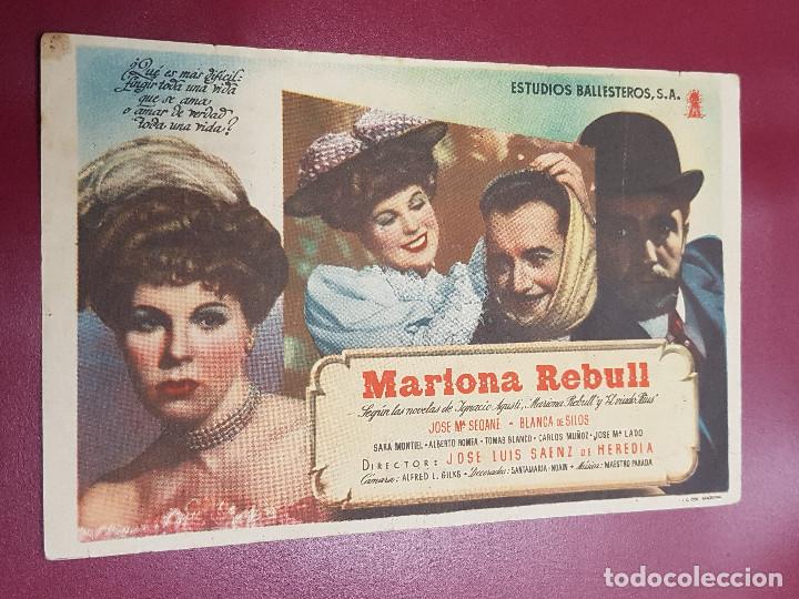 Cine: PROGRAMA DE MANO - MARIONA REBULL - PUBLICIDAD - Foto 1