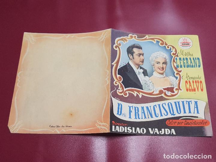 Cine: PROGRAMA DE MANO - DO&Ntilde;A FRANCISQUITA - Foto 1