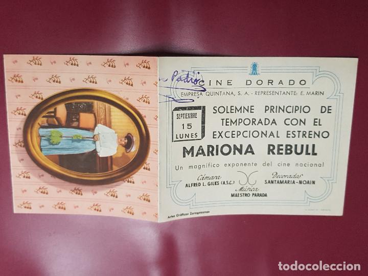 Cine: PROGRAMA DE MANO - MARIONA REBULL - PUBLICIDAD - Foto 1