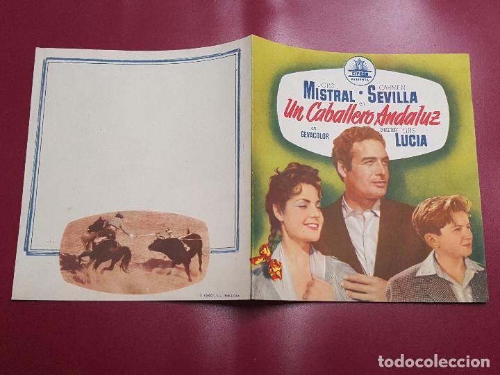 Cine: PROGRAMA DE MANO - UN CABALLERO ANDALUZ - Foto 1