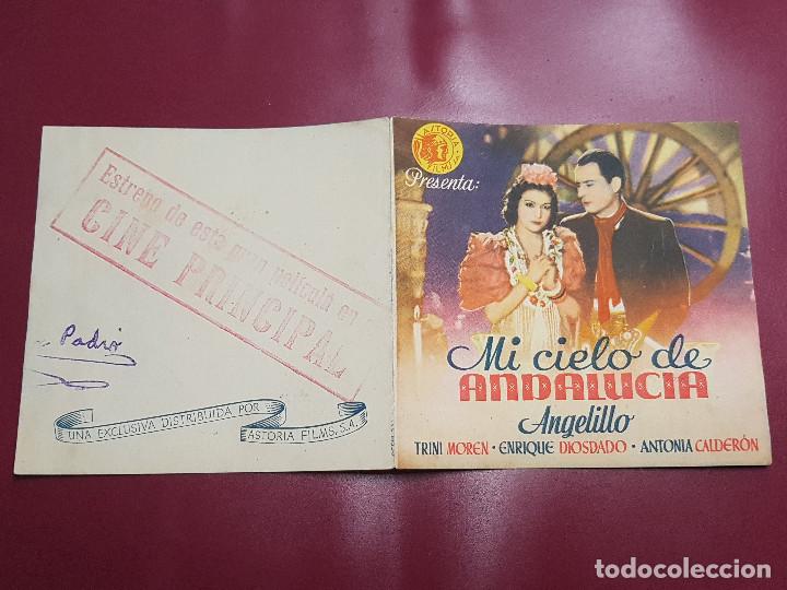 Cine: PROGRAMA DE MANO - MI CIELO DE ANDALUCIA - PUBLICIDAD - Foto 1