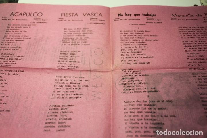 Cine: PROGRAMA DE MANO LOCAL CANCIONERO EL CANTOR DE MEXICO - Foto 3