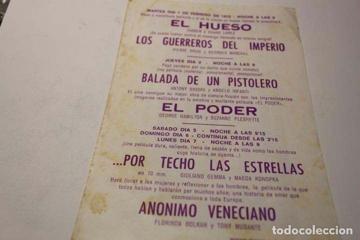 Cine: PROGRAMA DE MANO LOCAL ANONIMO VENECIANO - Foto 2
