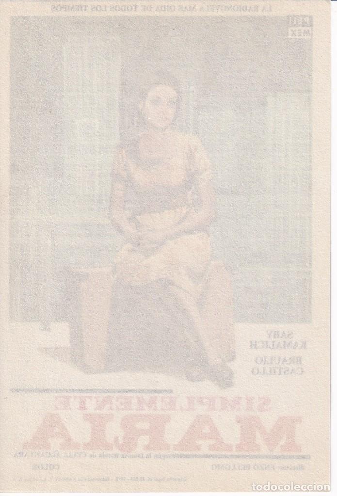 Cine: SIMPLEMENTE MARIA .- SABY KAMALICH - Foto 2