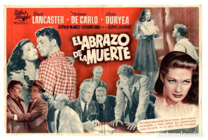 Cine: EL ABRAZO DE LA MUERTE, con Burt Lancaster. - Foto 1