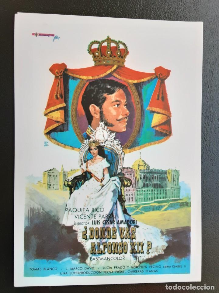 Cine: &iquest;DONDE VAS ALFONSO XII ? PAQUITA RICO VICENTE PARRA IMPRESO EN LOS A&Ntilde;OS 80