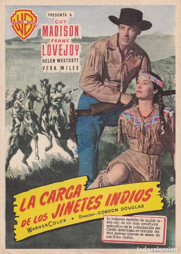Cine: La CARGA DE LOS JINETES INDIOS .- GUY MADISON - Foto 1