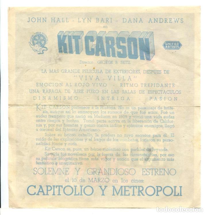 Cine: KIT CARSON, con John Hall. - Foto 2