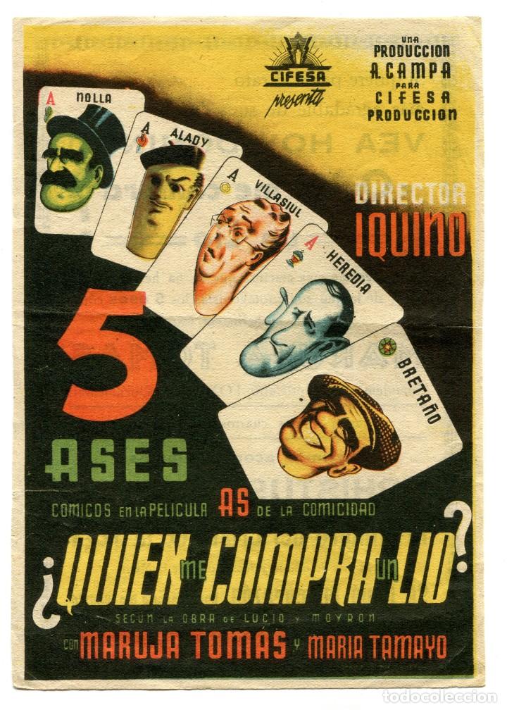 Cine: QUIEN ME COMPRA UN L&Iacute;O? con Maruja Tom&aacute;s. - Foto 1