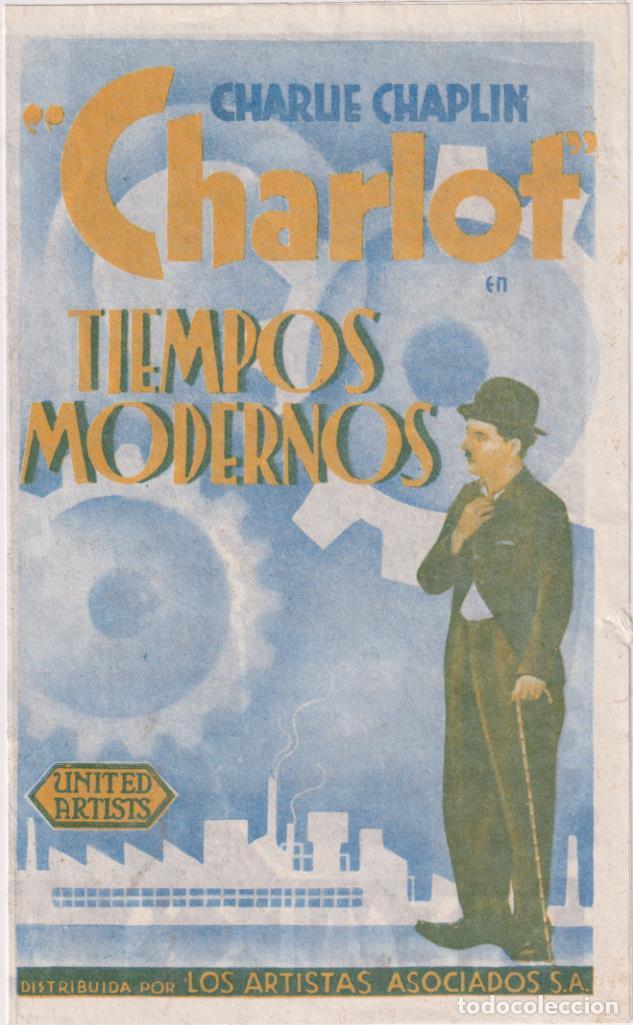 Cine: Charlot en Tiempos Modernos. Programa doble. Reedici&oacute;n facs&iacute;mil - Foto 1
