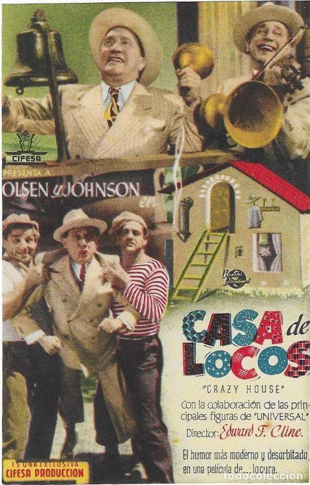 Cine: Programa Cine. Casa de Locos. recortado. 19-1124 - Foto 1