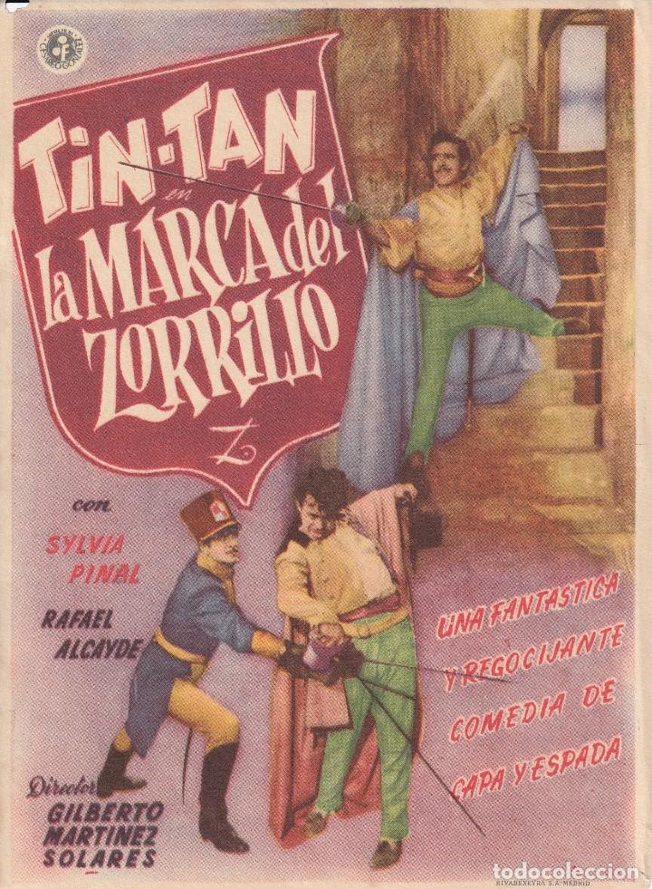 Cine: TIN-TAN LA MARCA DEL ZORRILLO .- SYLVA PINAL - Foto 1