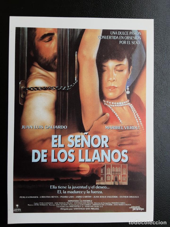 Cine: EL SE&Ntilde;OR DE LOS LLANOS JUAN LUIS GALIARDO MARIBEL VERDU IMPRESO EN LOS A&Ntilde;OS 80