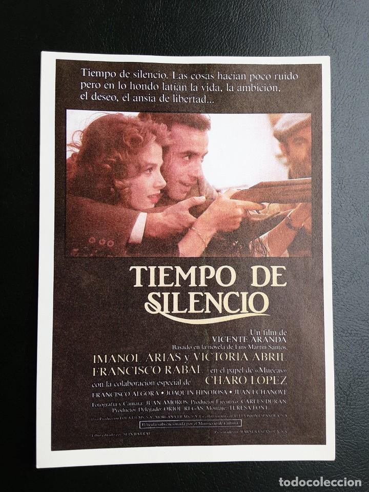Cine: TIEMPO DE SILENCIO IMANOL ARIAS VICTORIA ABRIL IMPRESO EN LOS A&Ntilde;OS 80