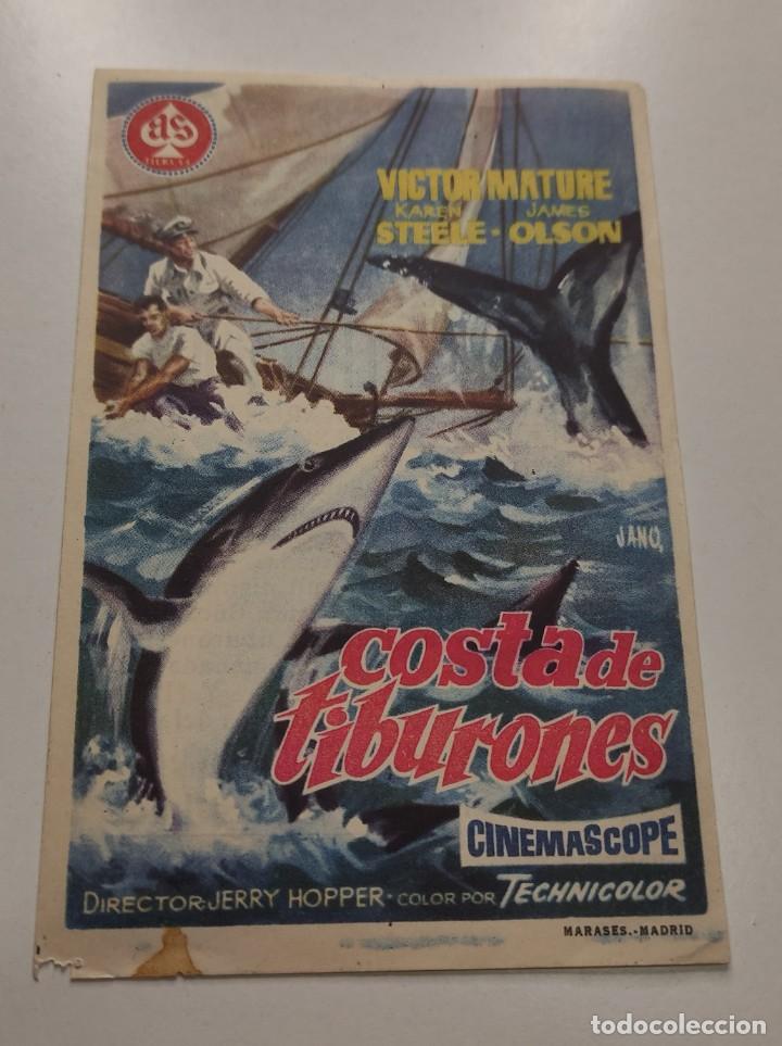 Cine: PROGRAMA DE CINE FOLLETO , CINE LA ESPERANZA , COSTA DE TIBURONES - Foto 1
