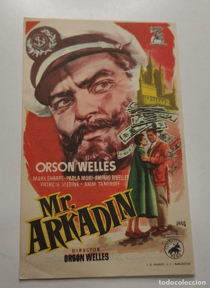 Cine: PROGRAMA DE CINE FOLLETO , CINE AVENIDA , MR ARKADIN - Foto 1
