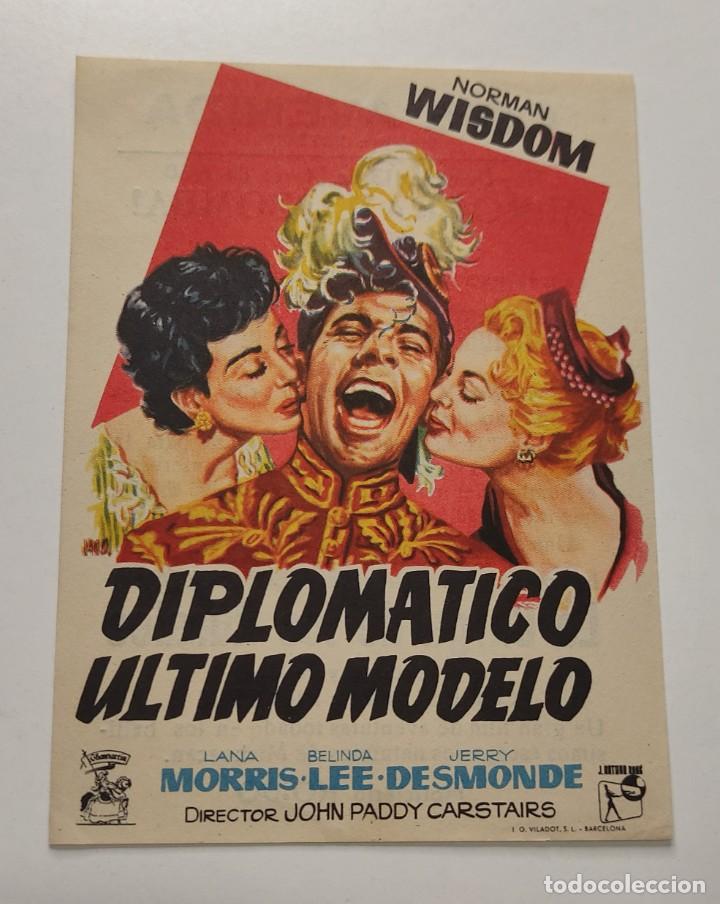 Cine: PROGRAMA DE CINE FOLLETO , CINE AVENIDA , DIPLOMATICO ULTIMO MODELO - Foto 1