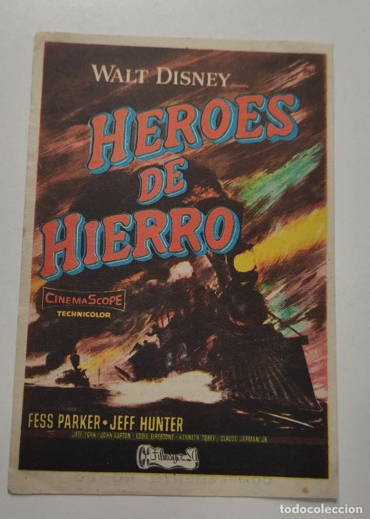 Cine: PROGRAMA DE CINE FOLLETO , CINE AVENIDA , HEROES DE HIERRO - Foto 1