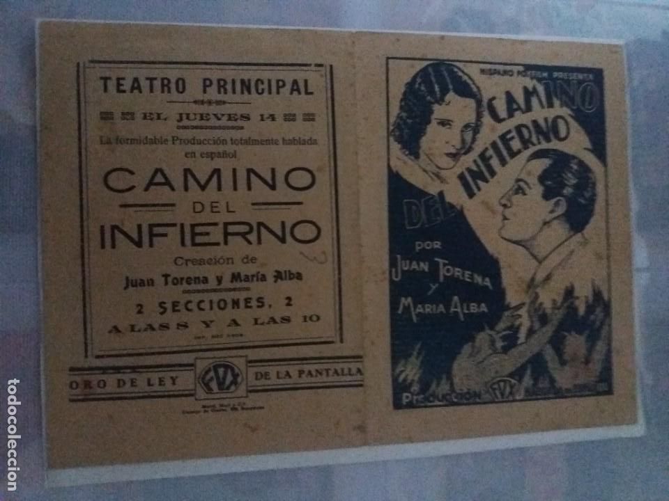 Cine: Camino del infierno Doble Con publicidad Teatro Principal Barcelona