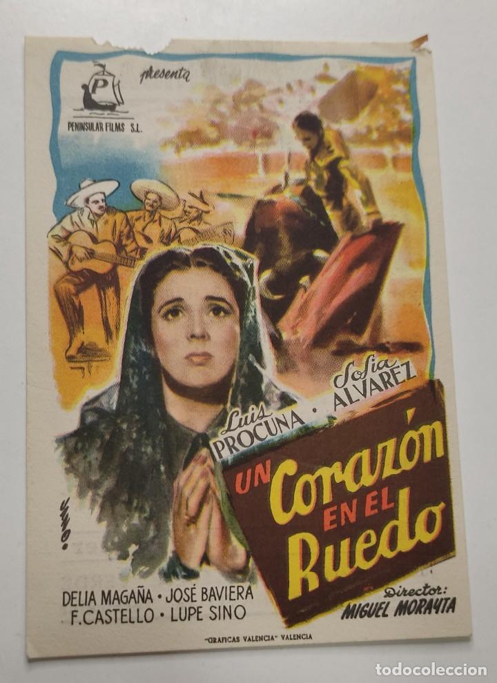 Cine: PROGRAMA DE CINE FOLLETO , CINE AVENIDA , UN CORAZON EN EL RUEDO - Foto 1