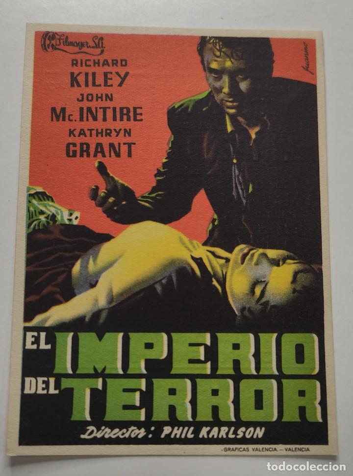 Cine: PROGRAMA DE CINE FOLLETO , CINE AVENIDA , EL IMPERIO DEL TERROR - Foto 1