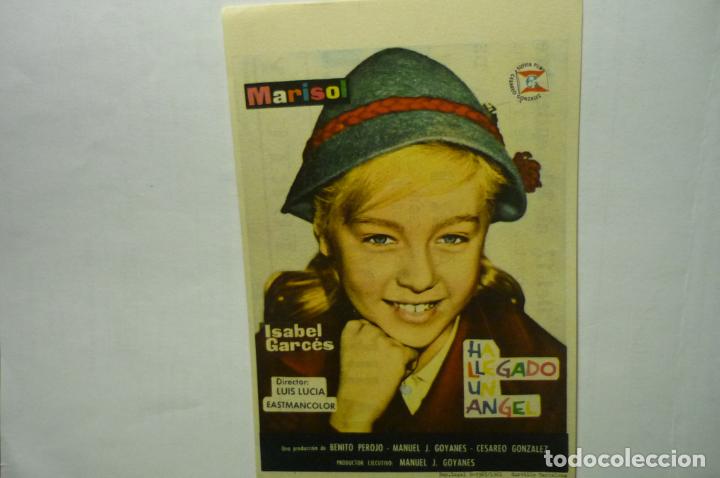 Cine: programa ha llegado un angel -marisol publicidad