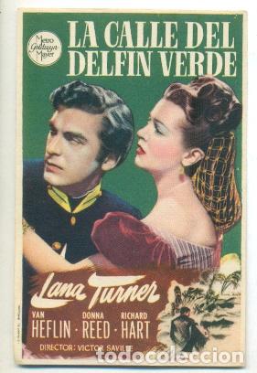 Cine: CALLE DEL DELFIN VERDE , LA - PROGRAMA ORIGINAL SIN PUBLICIDAD - IMPECABLE - Foto 1