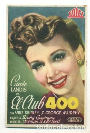 Kino: CLUB 400 - PROGRAMA ORIGINAL SIN PUBLICIDAD - MUY BUEN ESTADO