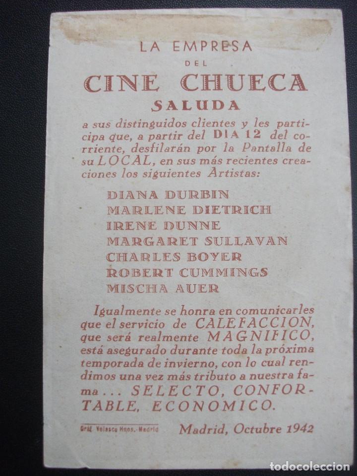 Cine: MARLENE DIETRICH, CINE CHUECA, 1942 - Foto 2