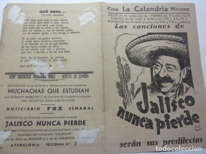 Cine: PROGRAMA DE MANO LOCAL JALISCO NUNCA PIERDE - Foto 1