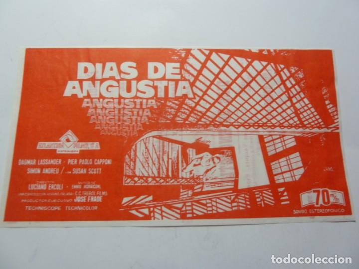 Cine: PROGRAMA DE MANO LOCAL DIAS DE ANGUSTIA - Foto 1