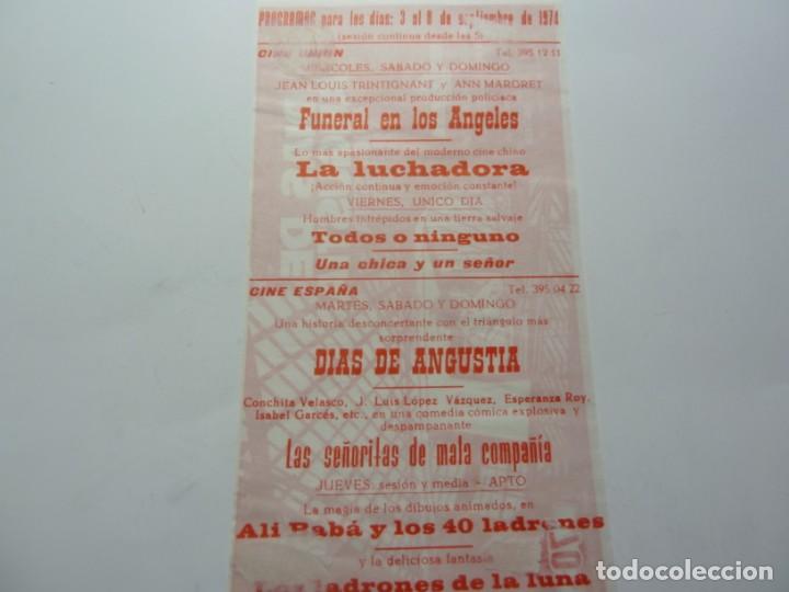 Cine: PROGRAMA DE MANO LOCAL DIAS DE ANGUSTIA - Foto 2