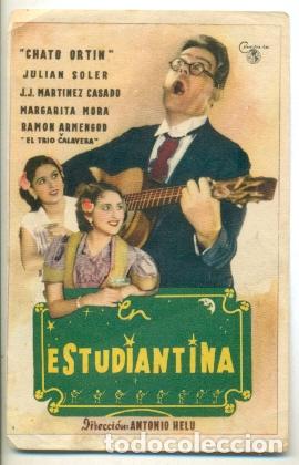 Cine: ESTUDIANTINA,LA - CHATO ORTIN - PROGRAMA ORIGINAL SIN PUBLICIDAD - - Foto 1