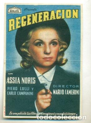 Kino: REGENERACION - ASSIA NORIS - PROGRAMA ORIGINAL CON PUBLICIDAD -ARAJOL