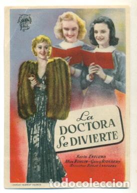 Cine: DOCTORA SE DIVIERTE - PROGRAMA ORIGINAL SIN PUBLICIDAD - IMPECABLE - Foto 1
