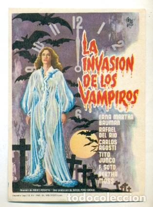 Cine: INVASION DE LOS VAMPIROS - PROGRAMA ORIGINAL SIN PUBLICIDAD - IMPECABLE - Foto 1