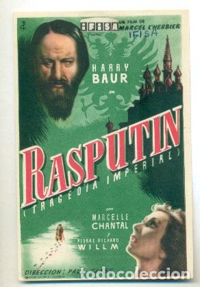 Cine: RASPUTIN - HARRY BAUR - PROGRAMA ORIGINAL SIN PUBLICIDAD - IMPECABLE - Foto 1