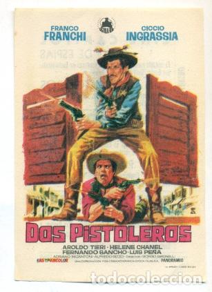 Cine: DOS PISTOLEROS - PROGRAMA ORIGINAL CON PUBLICIDAD - IMPECABLE - Foto 1
