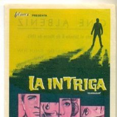 Cine: INTRIGA , LA - SHIRLEY JONES - PROGRAMA ORIGINAL CON PUBLICIDAD - IMPECABLE. Lote 260399640