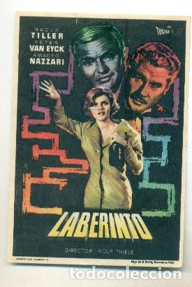 Cine: LABERINTO - NADJA TILLER - PROGRAMA ORIGINAL CON PUBLICIDAD - IMPECABLE - Foto 1