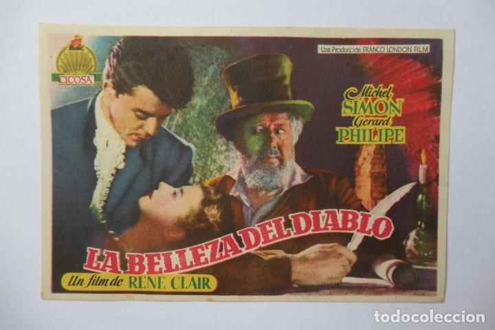 Cine: PROGRAMA DE CINE - LA BELLEZA DEL DIABLO - MICHEL SIMON, G&Eacute;RARD PHILIPE - Foto 1