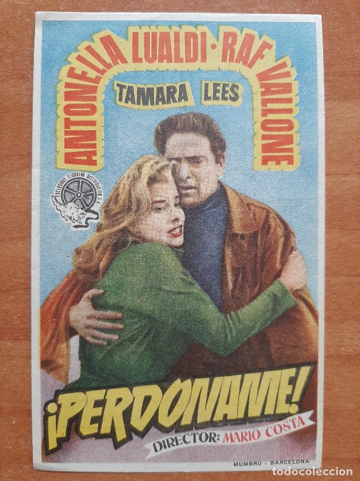 Cine: PROGRAMA DE MANO : PERD&Oacute;NAME - RAF VALLONE - Foto 1
