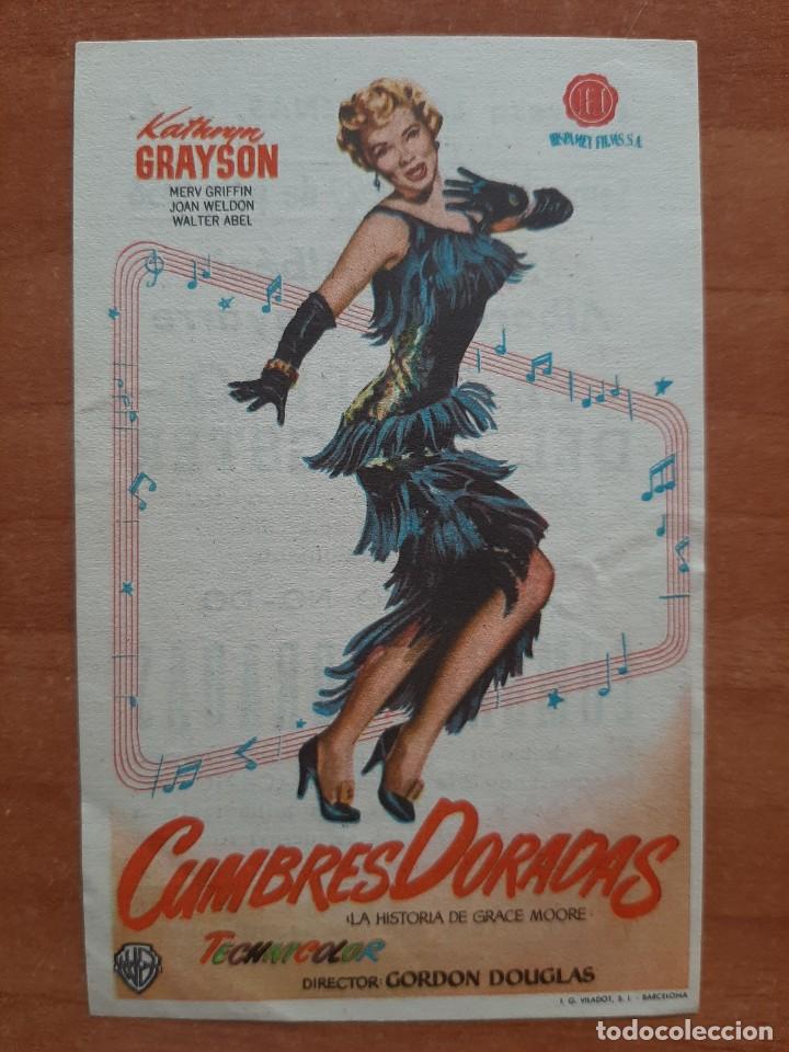 Cine: PROGRAMA DE MANO : CUMBRES DORADAS - Foto 1