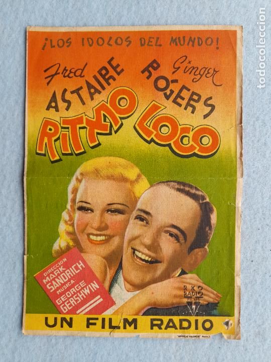 Cine: Ritmo Loco. Fred Astaire y Ginger Rogers. - Foto 1