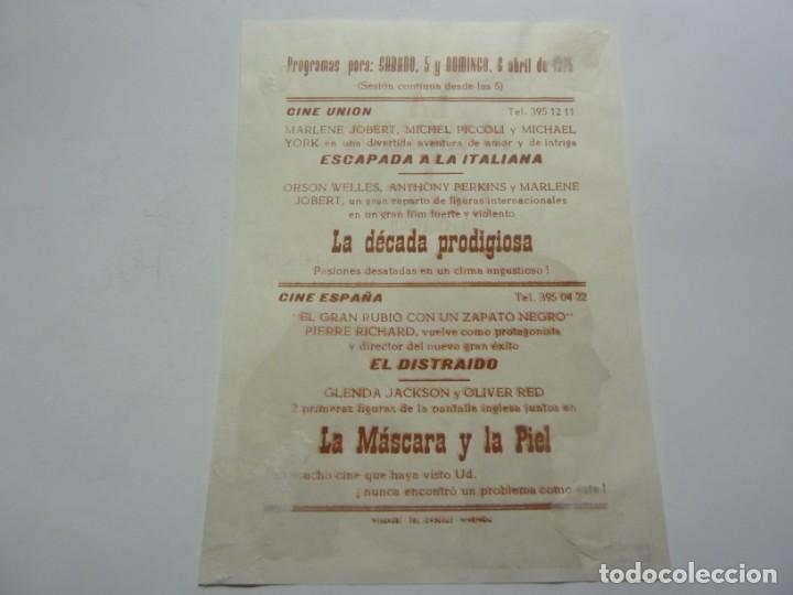 Cine: PROGRAMA CINE LOCAL. LA MASCARA Y LA PIEL - Foto 2